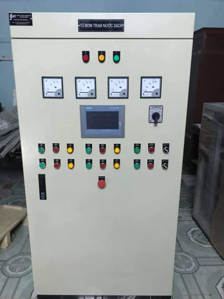 Tủ điện điều khiển trạm bơm - Điện Công Nghiệp Ngọc Thành Nam - Công Ty TNHH Tự Động Hóa Ngọc Thành Nam